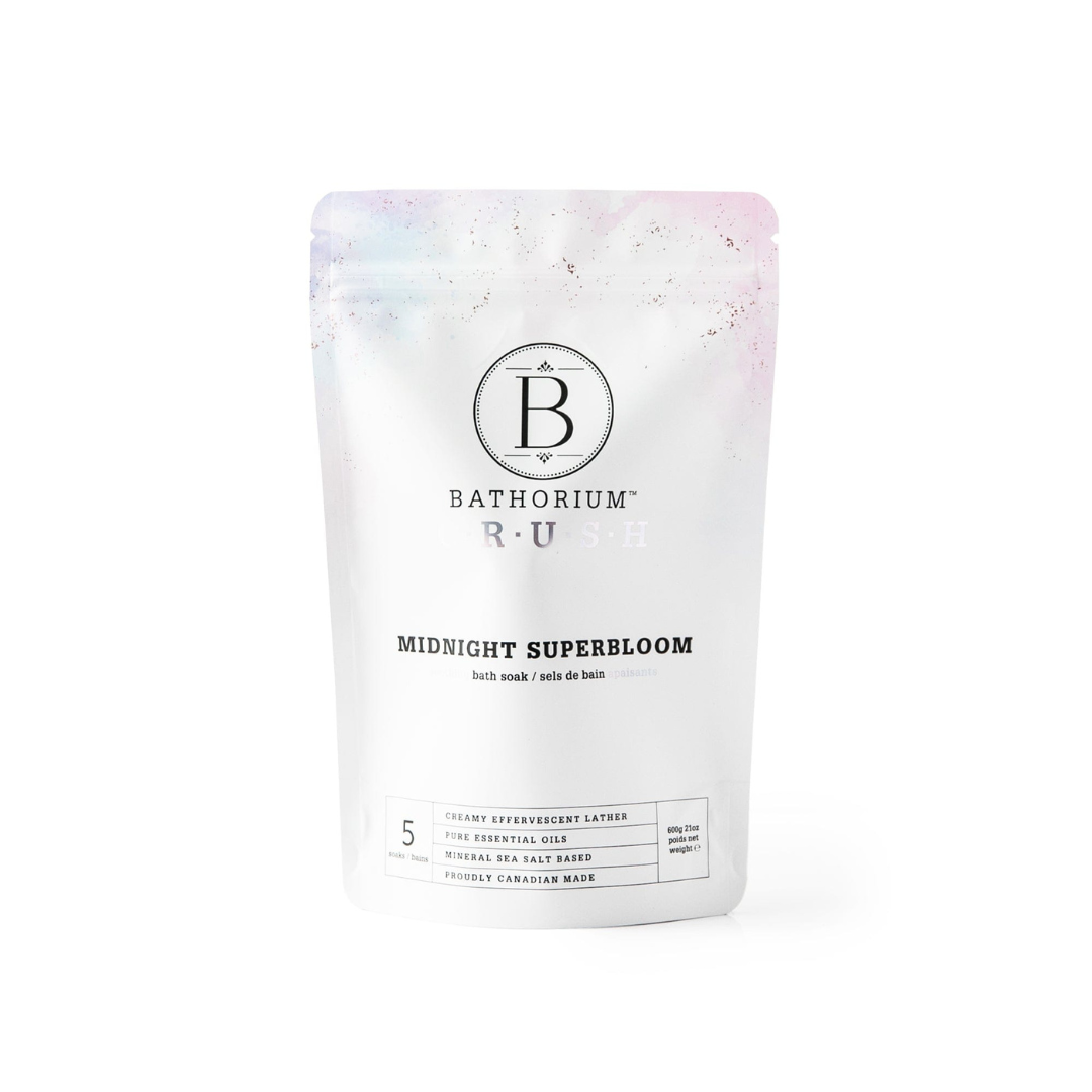 Midnight Superbloom Crush Bath Soak - Relaxing Floral Scented Bath Salts for Stress Relief & Self Care - Perfect for Spa Nights & Gift Giving