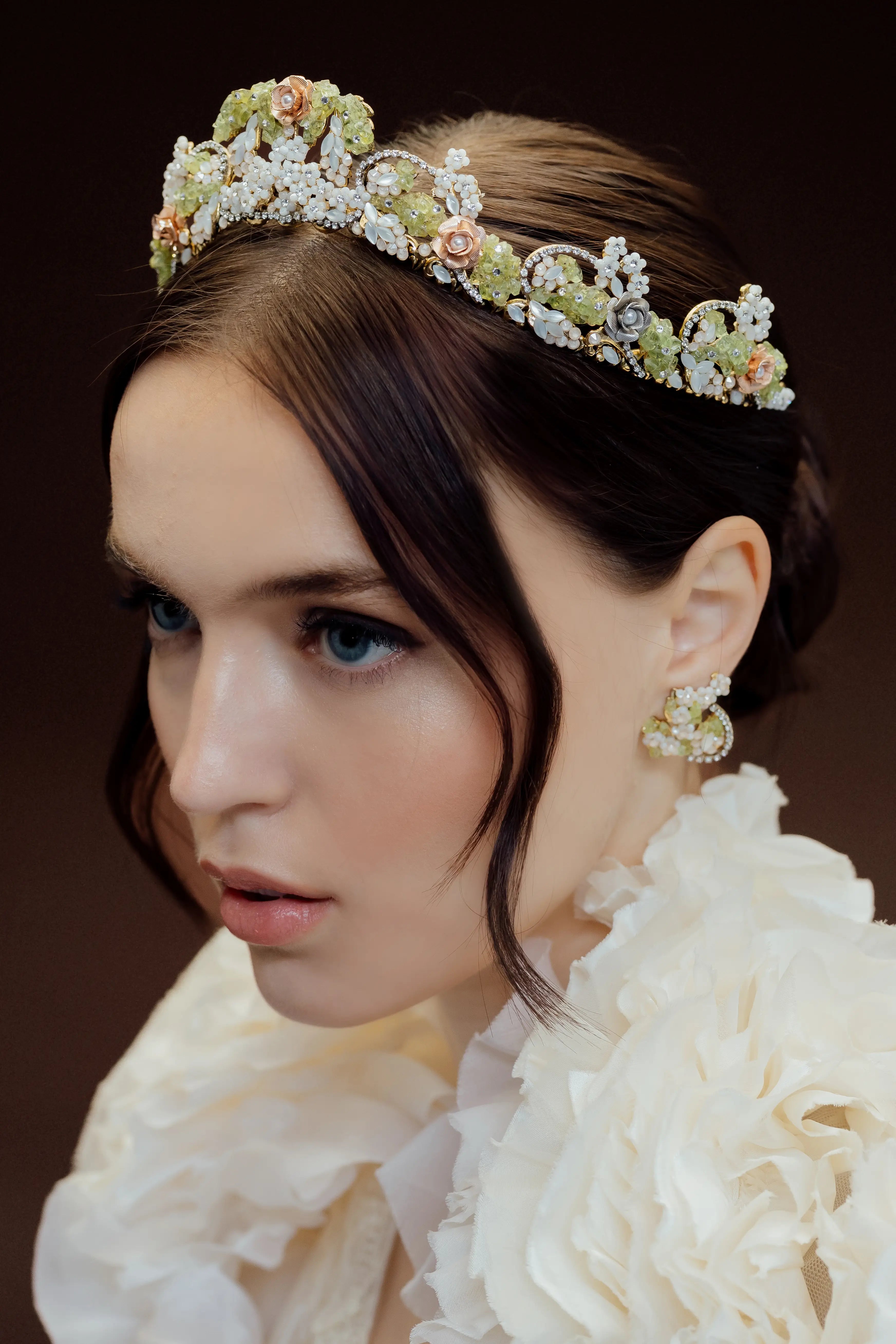 FLAVORELLE CROWN - Elegant Floral Hair Crown for Women | Perfect for Weddings, Prom, Parties & Special Occasions