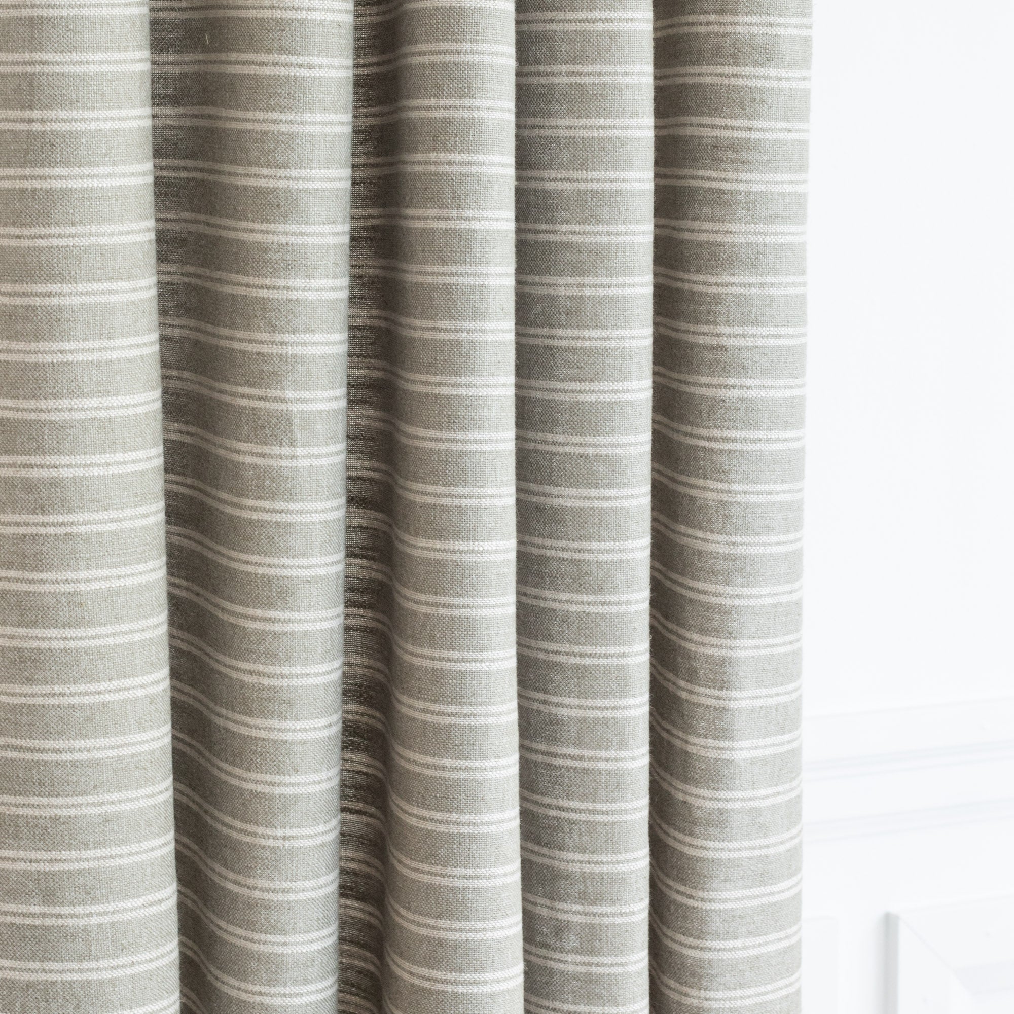 Conway Stripe Fabric - Sage Green Upholstery Material for Sofa, Curtains & Home Decor | Premium Cotton Blend for DIY Projects & Interior Design