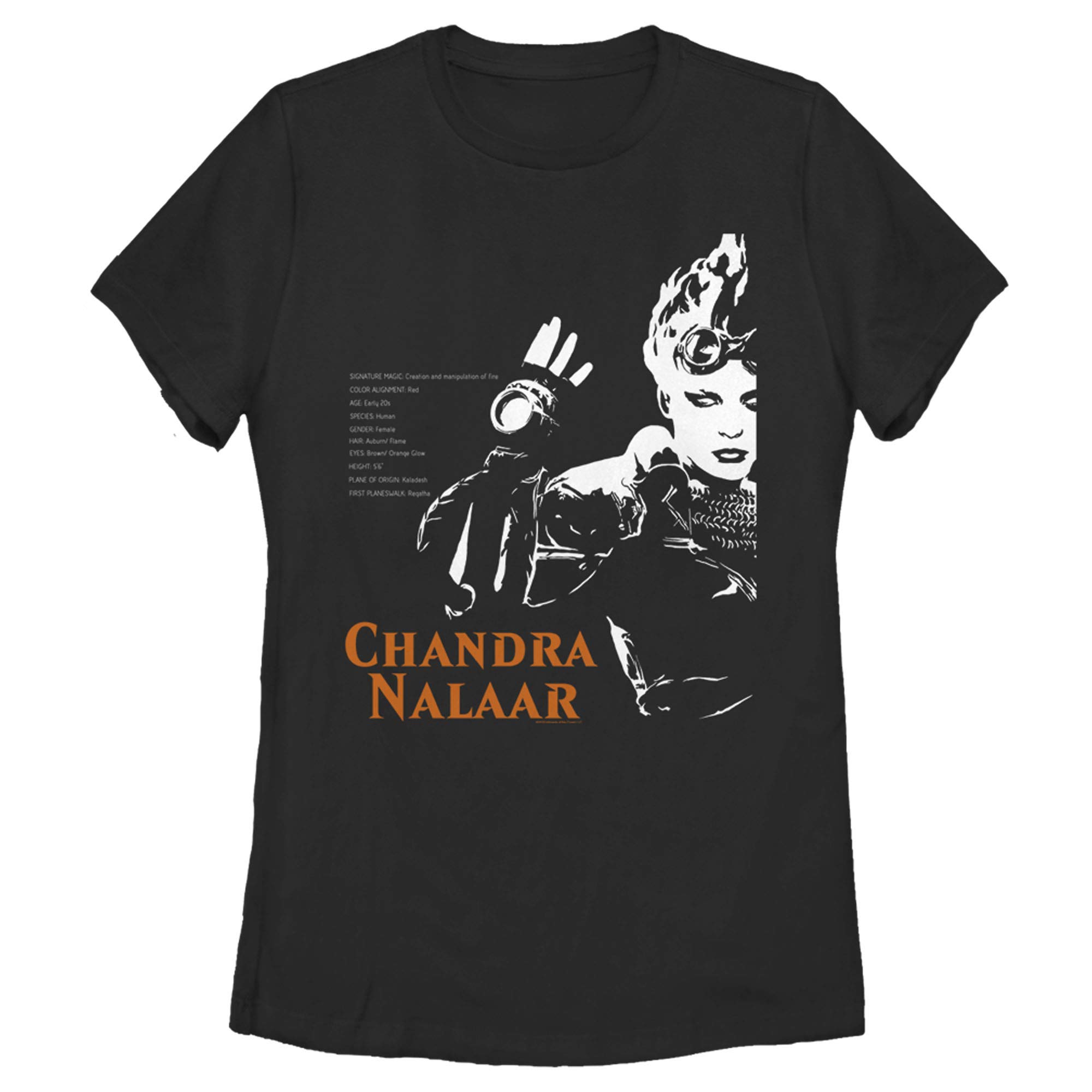Women's Magic: The Gathering Chandra Biography Graphic T-Shirt | Official MTG Merchandise | Perfect for Cosplay, Gaming Events & Casual Wear