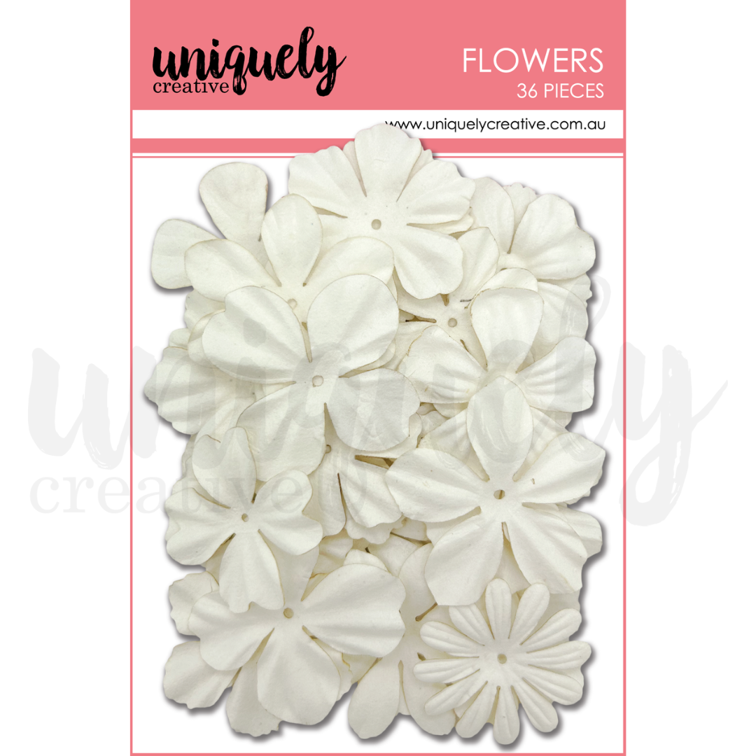 White Layering Flowers - Elegant Artificial Floral Decor for Home, Wedding & Party Arrangements