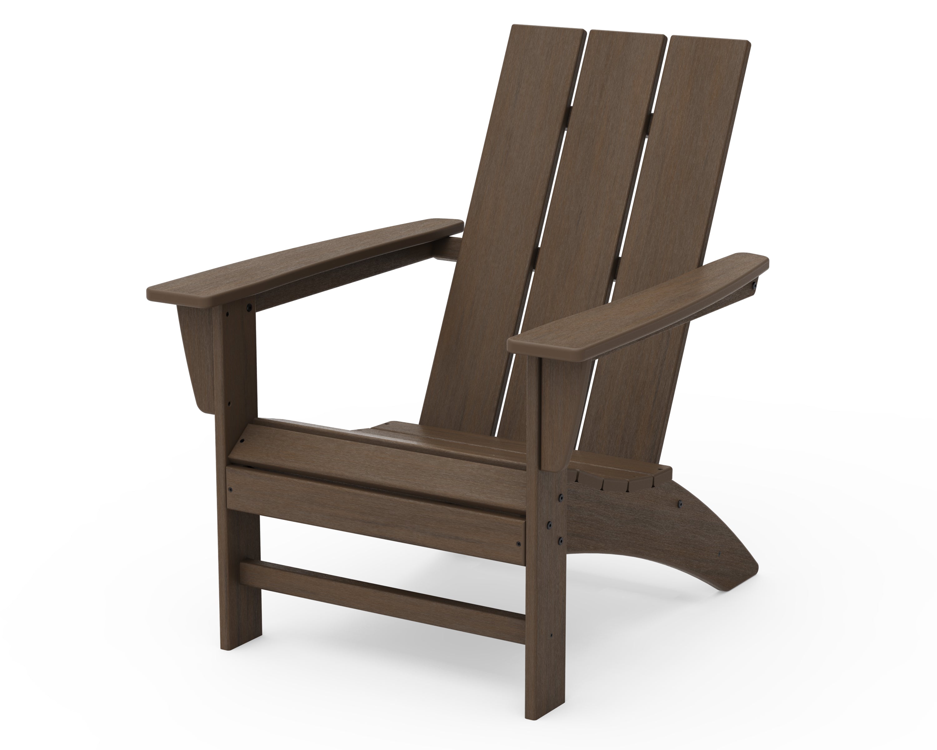 POLYWOOD Modern Adirondack Chair - Durable Outdoor Furniture, All-Weather Resin, Comfortable Patio Seating for Garden, Poolside & Backyard Relaxation