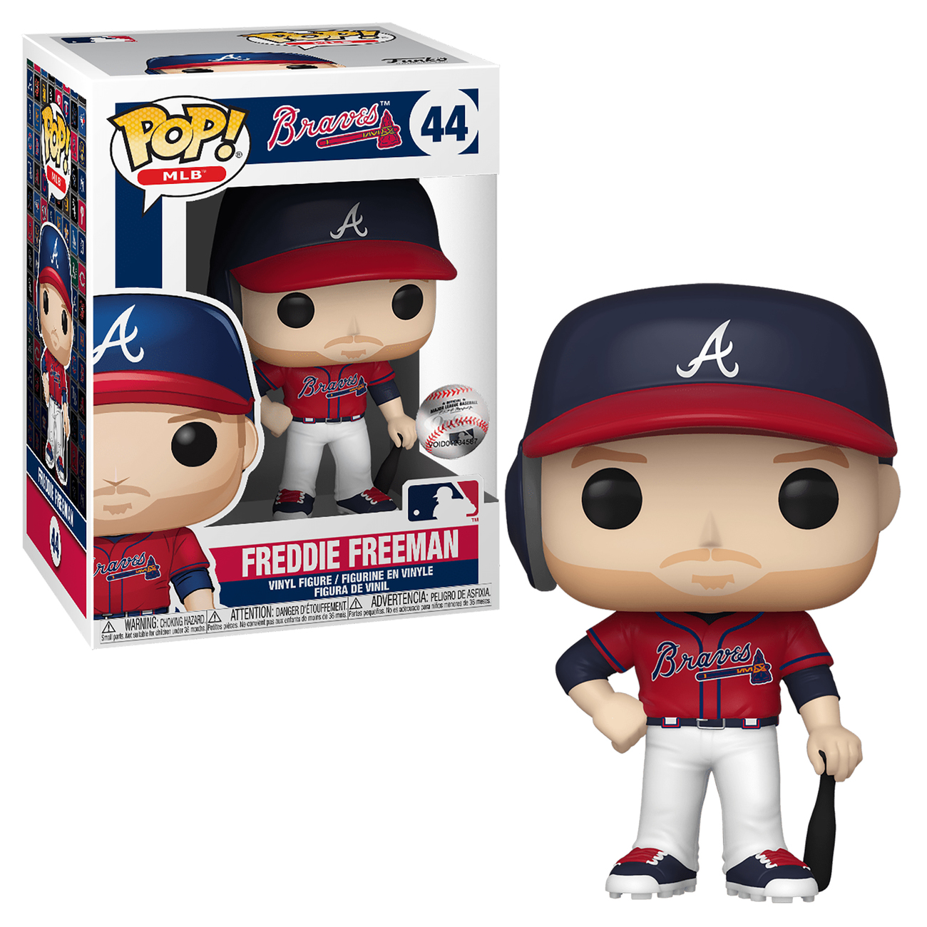 Funko Pop! Vinyl Figure - Atlanta Braves Freddie Freeman #44 - Collectible Sports Memorabilia for Baseball Fans & Gift Ideas