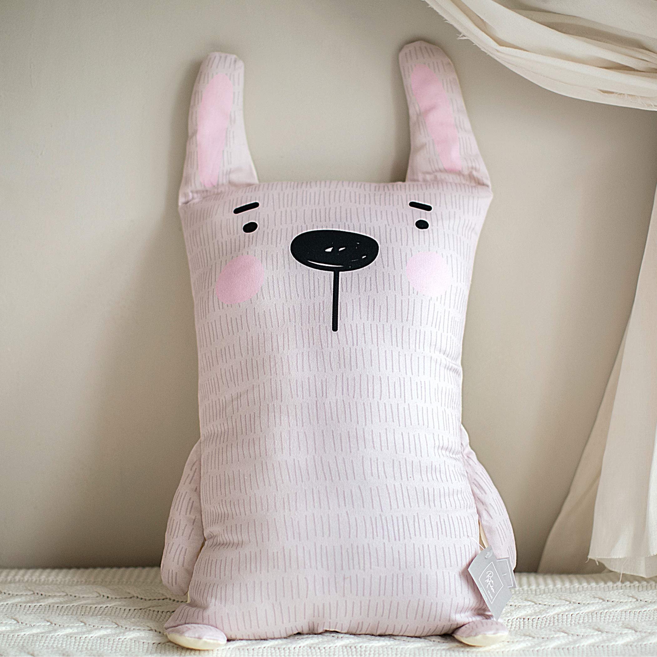 3D Cute Dog Throw Pillow for Kids - 27.6 Inch Soft Cotton Hugging Body Pillow for Baby, Toddler, Boys & Girls | Nursery Decor, Bedroom Cuddle Buddy, Playtime Companion, Gift for Children's Room