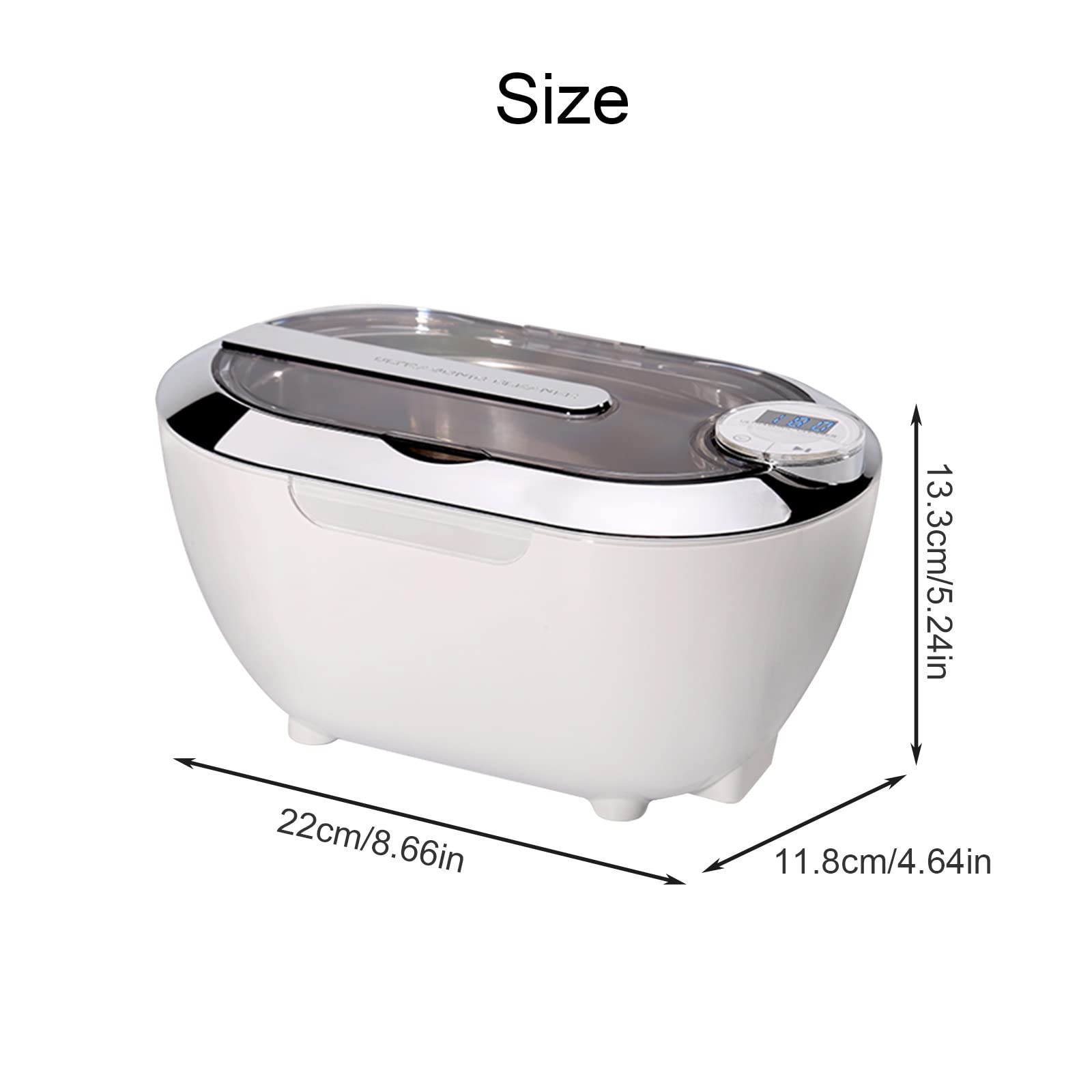 TXTC 42Khz Ultrasonic Cleaner for Jewelry, Glasses & Watches - 700ml