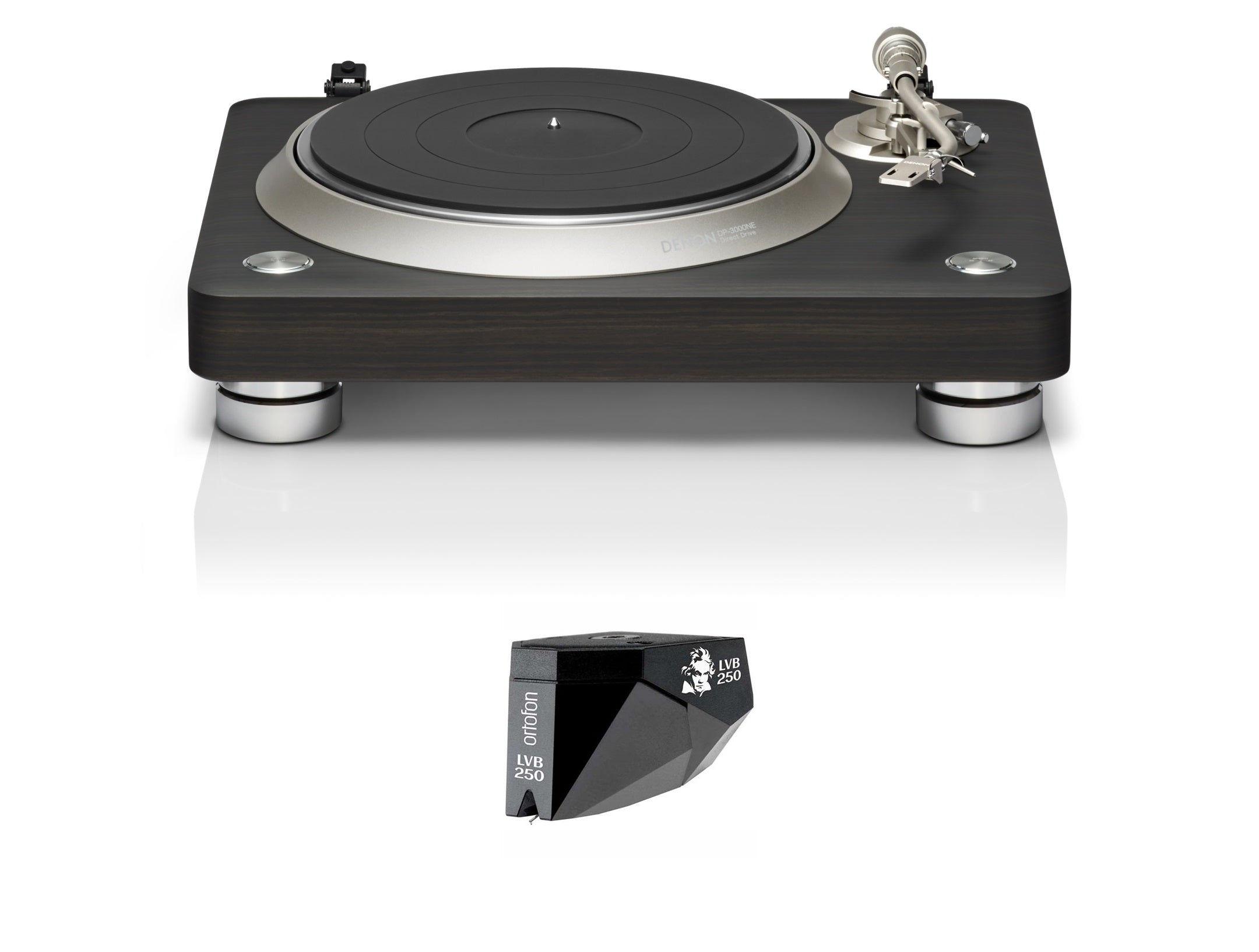 Denon DP-3000NE Premium Direct Drive Hi-Fi Turntable with Pre-Installed Phono Cartridge - High-End Vinyl Record Player for Audiophiles & Home Entertainment Systems