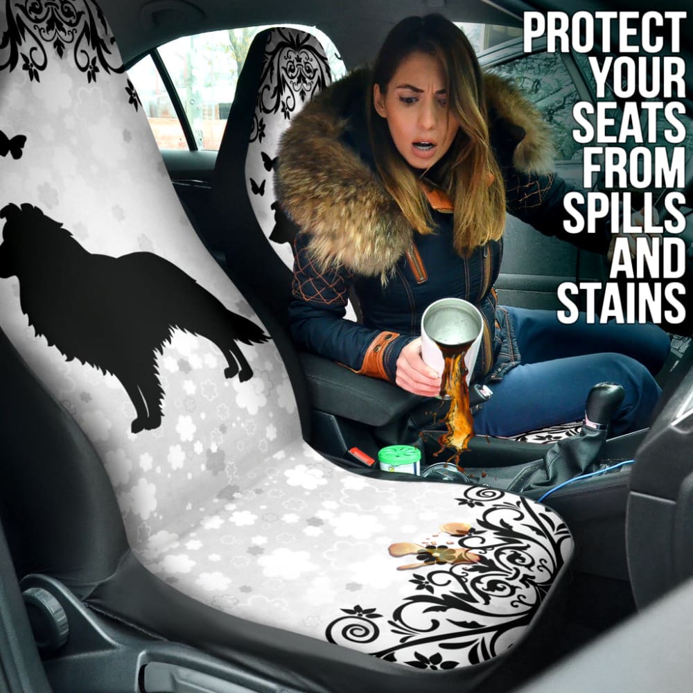 Premium Shetland Sheepdog Print Custom Car Seat Covers - Waterproof & Non-Slip Pet-Friendly Design for Cars, SUVs, and Trucks | Perfect for Dog Lovers, Pet Owners, and Travel Enthusiasts