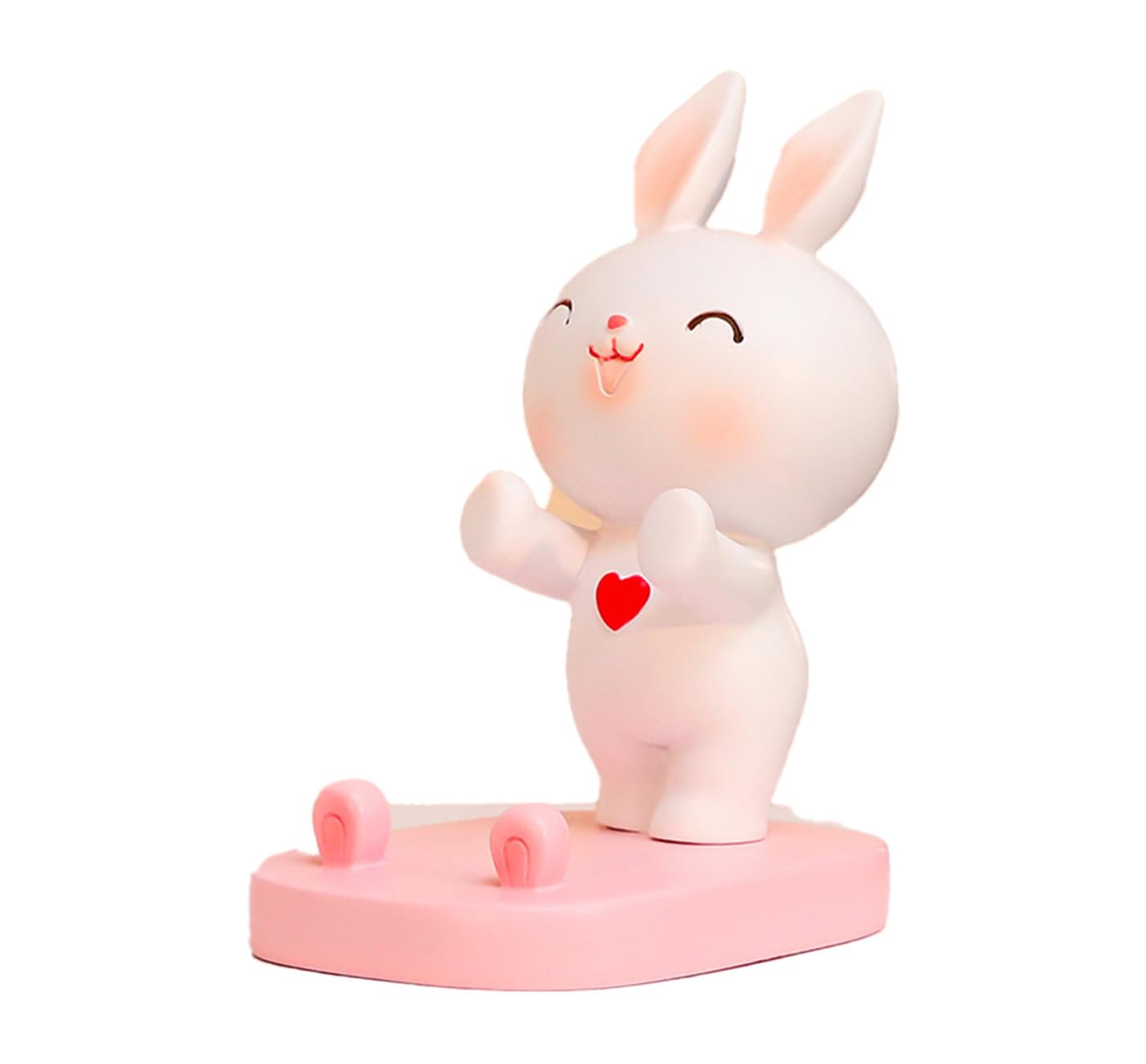 Cute Rabbit Phone Holder - Creative Home Decor for All Smartphones (Pink) - Perfect for Desk & Gift