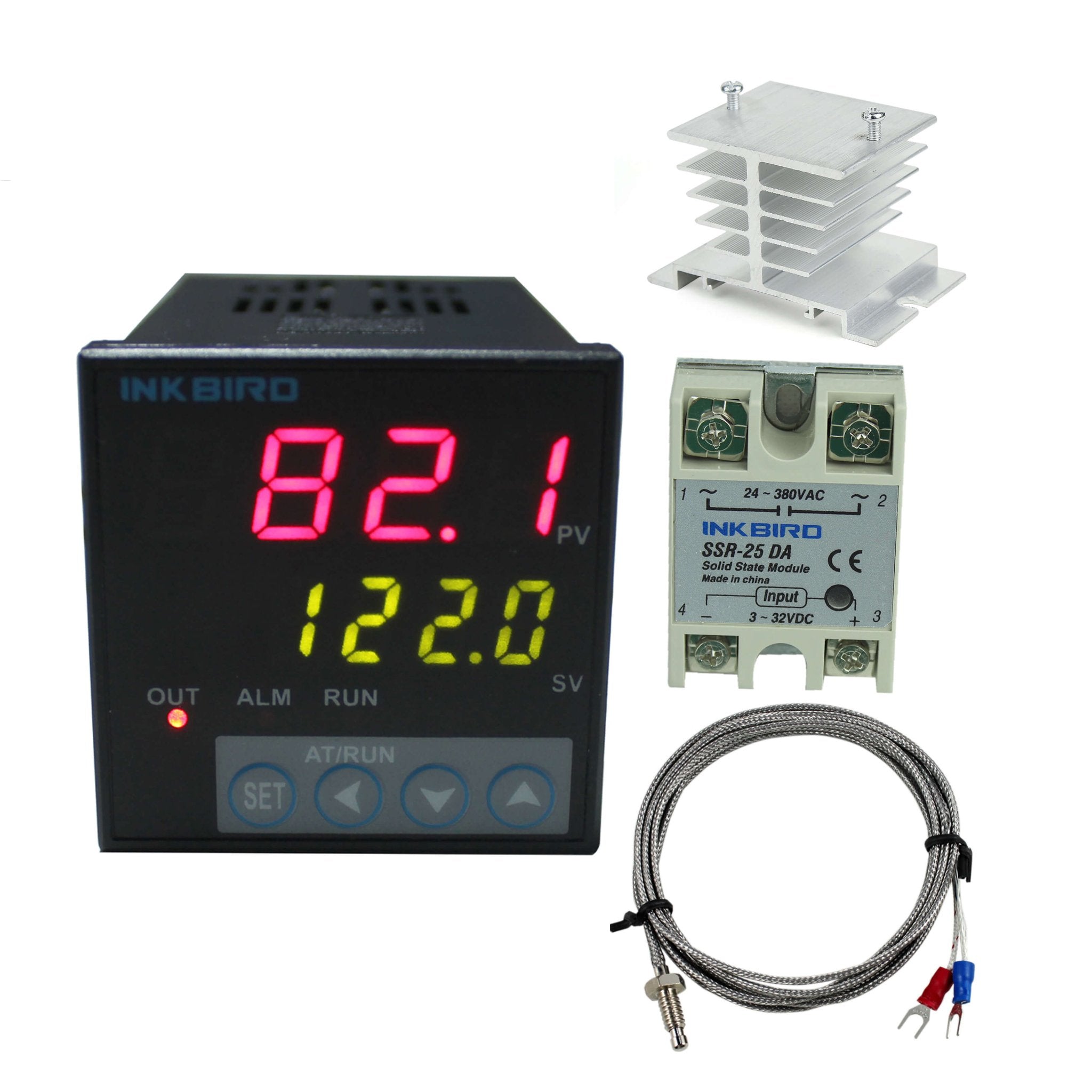 PID Temperature Controller ITC-106VH Kit - Digital Thermostat for Heating & Cooling Systems | Perfect for Home Brewing, Reptile Terrariums & Industrial Applications