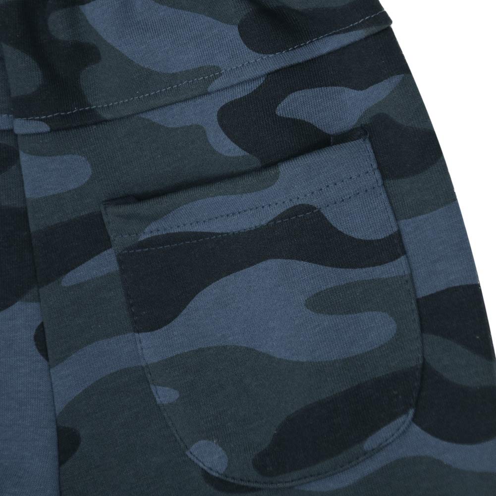 KISBINI Boys' Cotton Camouflage Sweatpants - Comfortable Athletic Jogger Pants for Kids | Perfect for Sports, Playground & Casual Wear