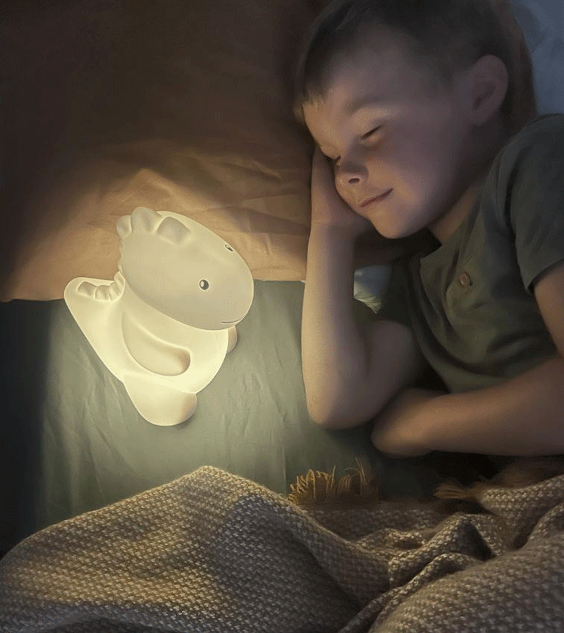 Dino LED Night Light for Kids - Jeroom Dinosaur Lamp by Atelier Pierre | Cute Nursery Decor, Bedroom Lighting for Boys & Girls