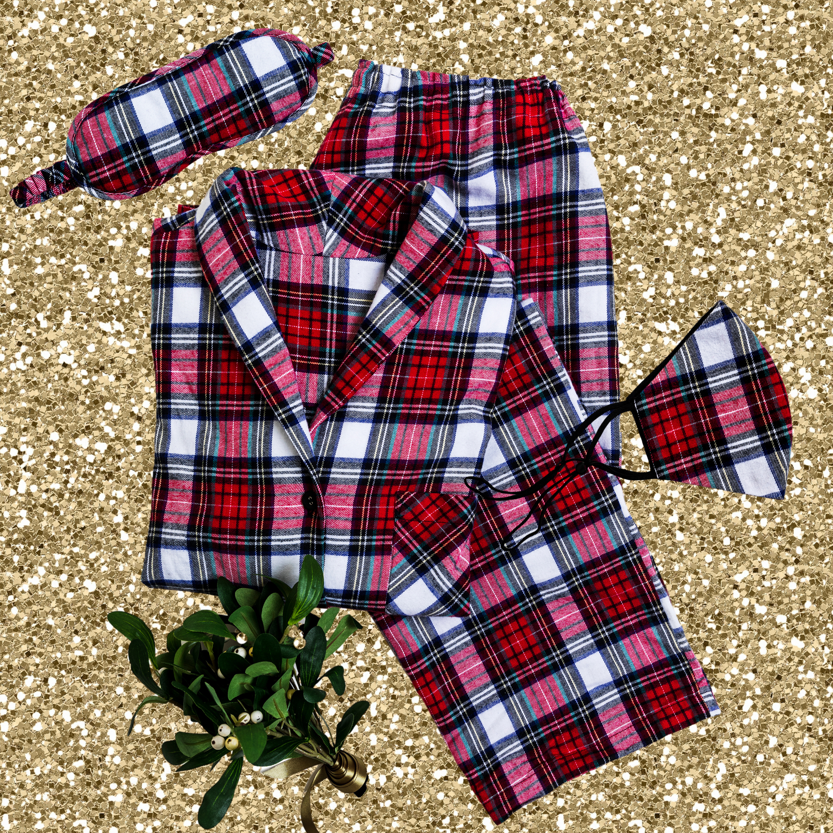 Stylish Red Tartan Matching Set for Women - Trendy Plaid Outfit for Casual Wear, Date Night & Holiday Parties