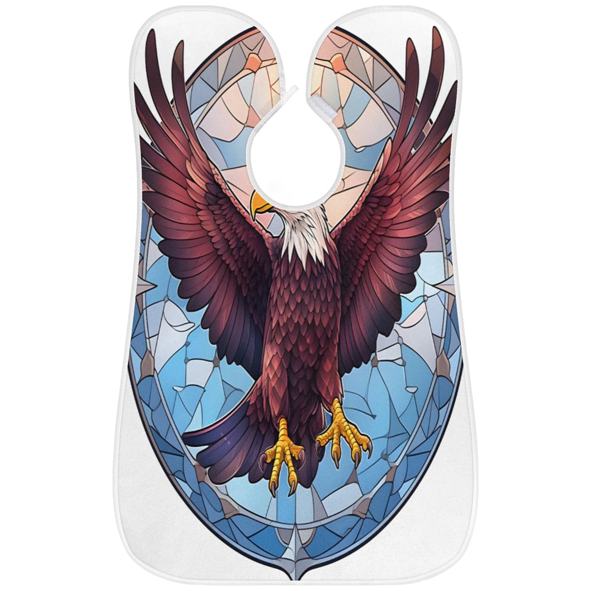 Men's Bird Glass Window Beard Shaving Bib - Waterproof Hair Dye Apron for Barbers & Stylists, Makeup Artist Cape with Sink Hair Catcher - Perfect for Home Grooming, Salon Use & DIY Haircuts