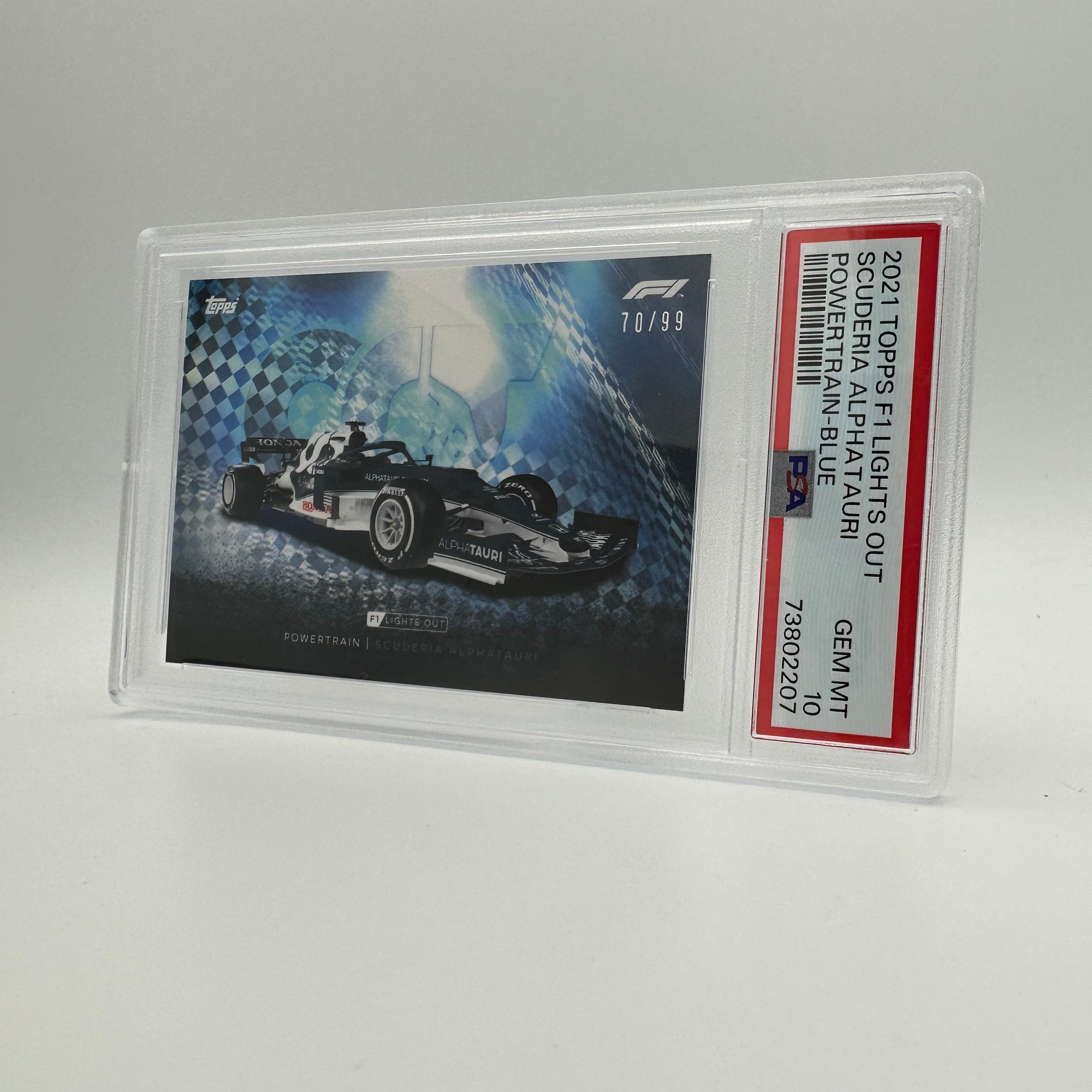PSA 10 Graded 70/99 Scuderia AlphaTauri F1 Power Train Blue Racing Card - Perfect for F1 Collectors & Racing Memorabilia Displays