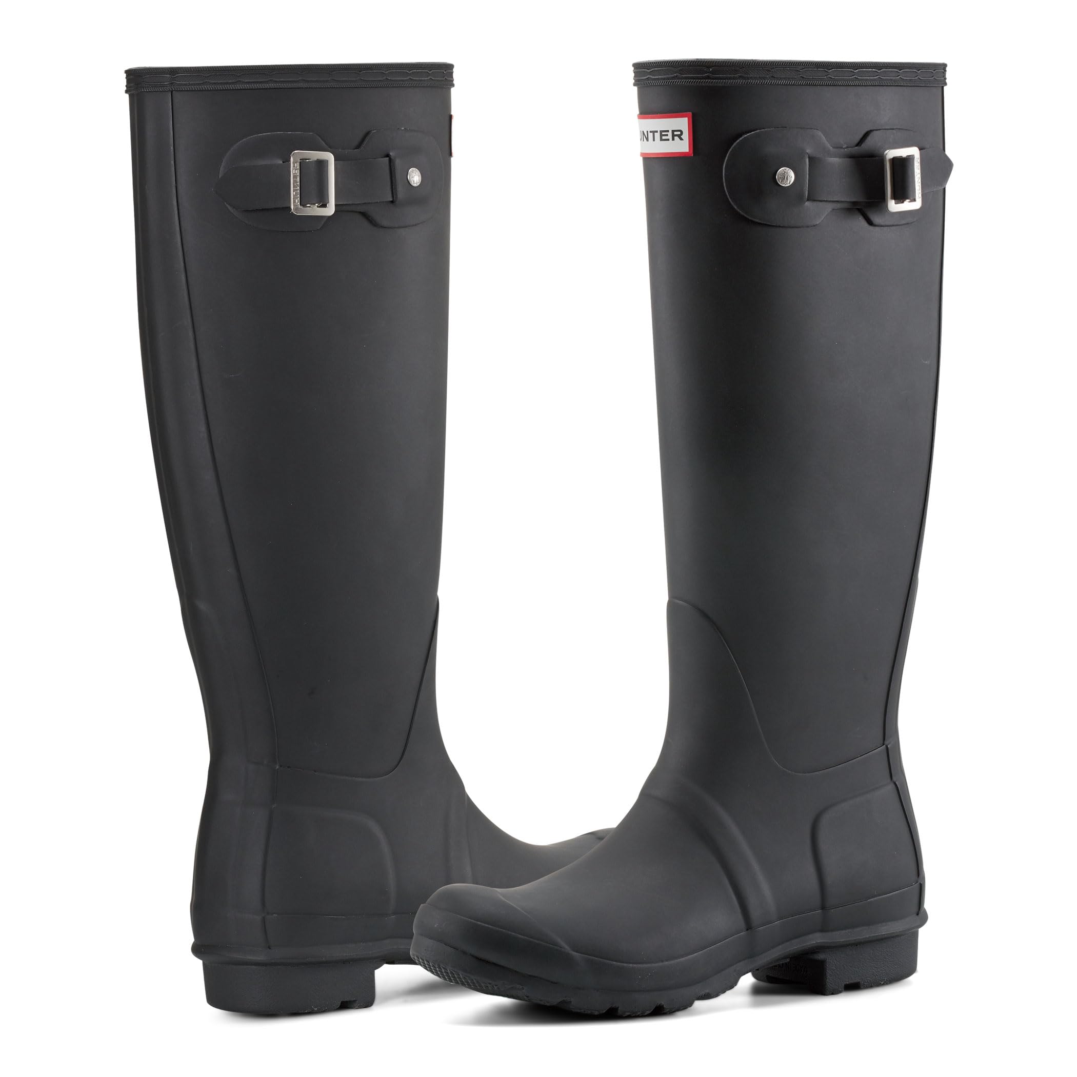 Hunter Women's Original Tall Rain Boots - Waterproof Rubber Rain Boots for Women, Comfortable Garden Shoes for Outdoor Walking, Gardening, and Rainy Days