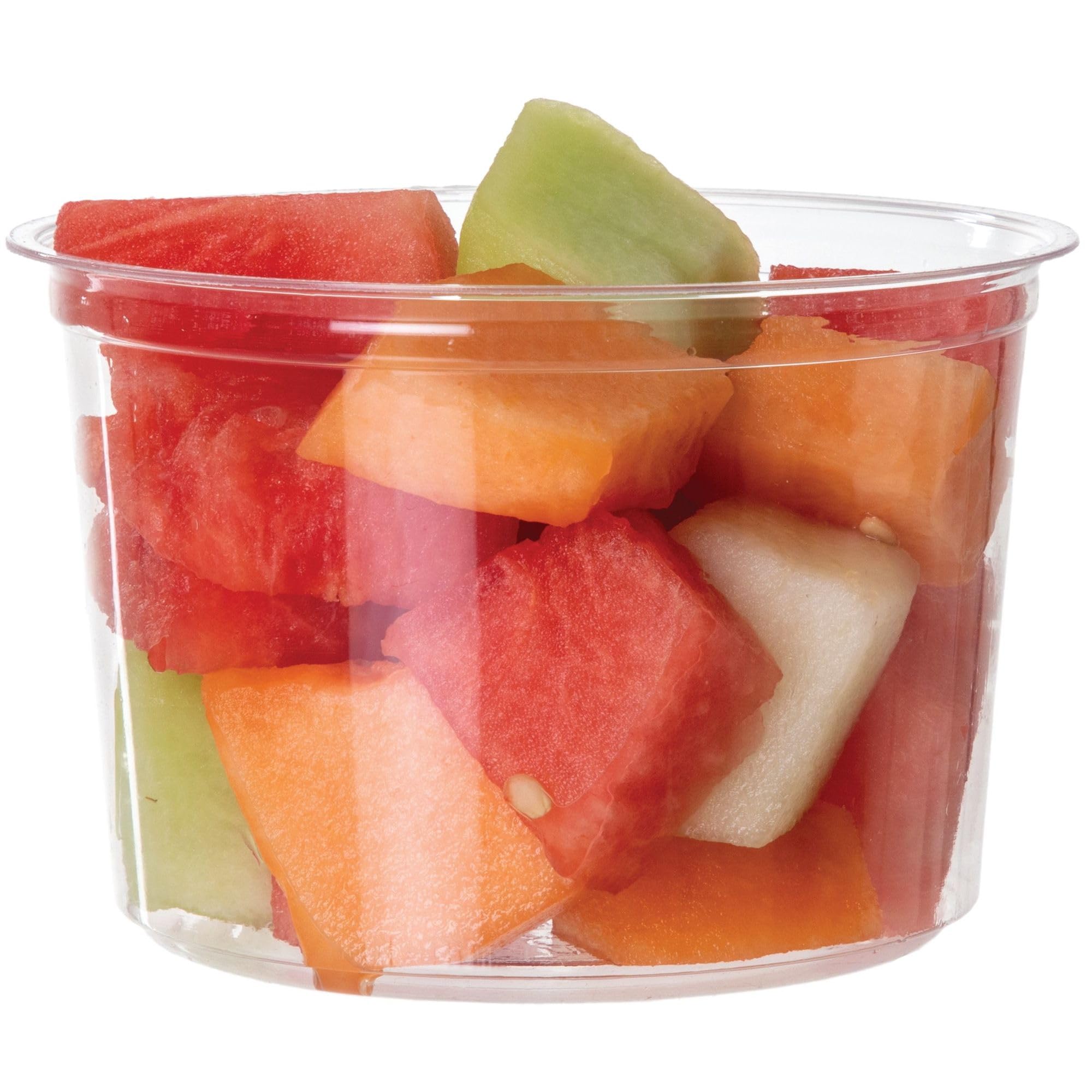 ECO-Friendly 16oz Clear Round Compostable Deli Containers - Case of 500 | PLA Plastic Meal Prep Containers | Plant-Based Renewable Material | Perfect for Food Storage, Takeout & Meal Prepping