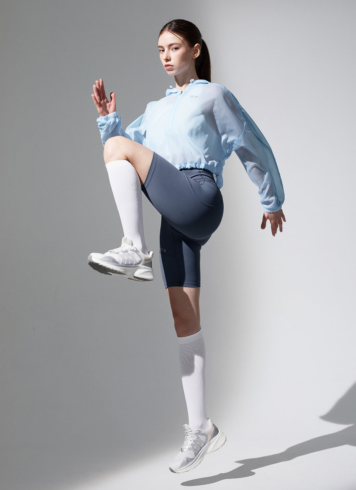 RX Airy Mesh Crop Anorak Jacket - Lightweight Breathable Windbreaker for Women | Perfect for Hiking, Running & Outdoor Activities