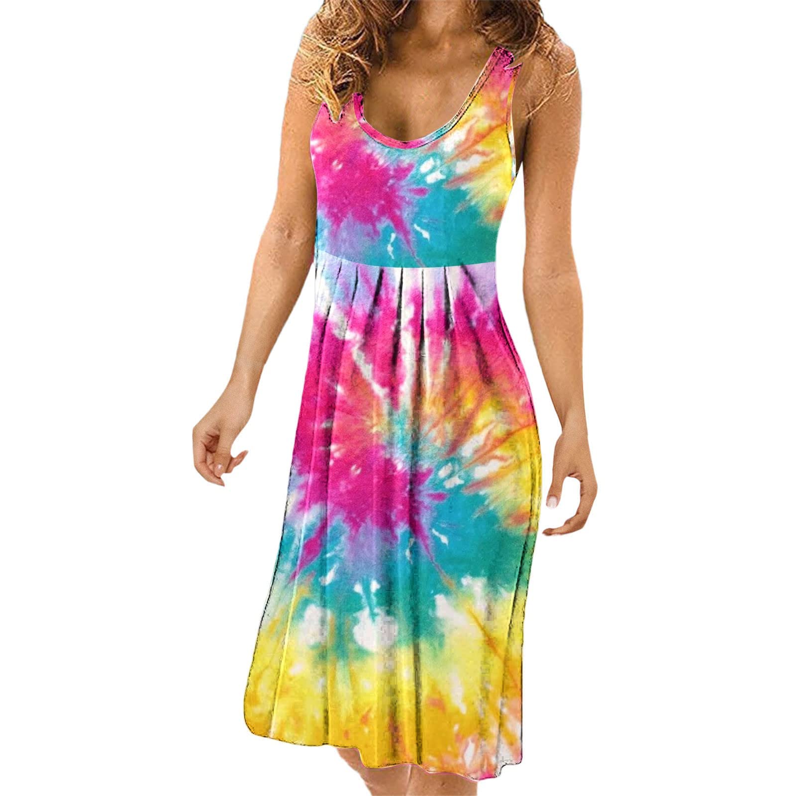 ZILANYGREQ Women's Casual Summer Dresses - Sleeveless Floral Sundress, Beach Cover Up, Tank Top Maxi Dress for Vacation, Party & Evening Wear | Perfect for Poolside, Date Night & Tropical Getaways