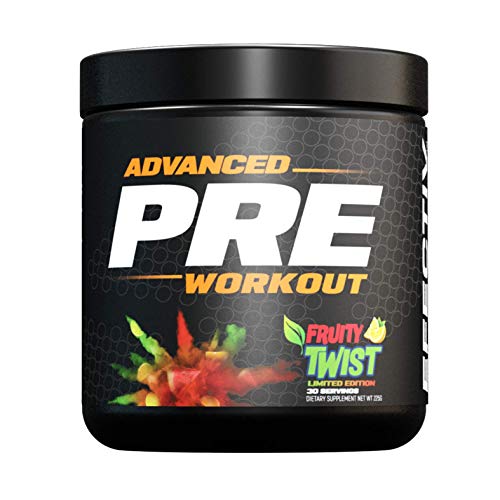 Efectiv Nutrition EFECTIV PRE 225g Fruity Twist - Pre-Workout Energy Powder for Gym, Fitness & Bodybuilding - Boost Performance & Focus