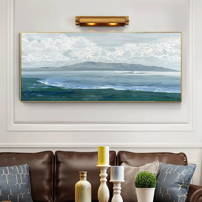 Ocean and Sky Painting #OS 022 - Stunning Seascape Wall Art for Home & Office Decor - Perfect for Living Room, Bedroom or Beach House