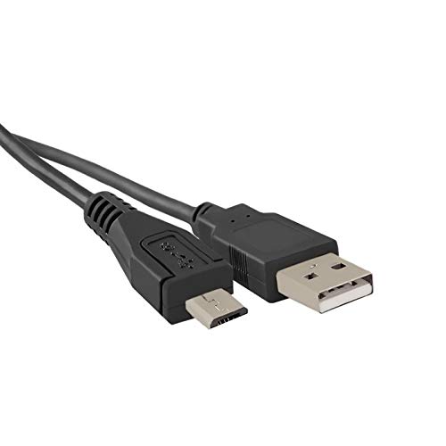 1M USB A to Micro USB B Female to Female Cable - High Speed USB 2.0 Data Sync & Charging Cord for Smartphones, Tablets, Cameras - Black (Perfect for Home, Office & Travel Use)