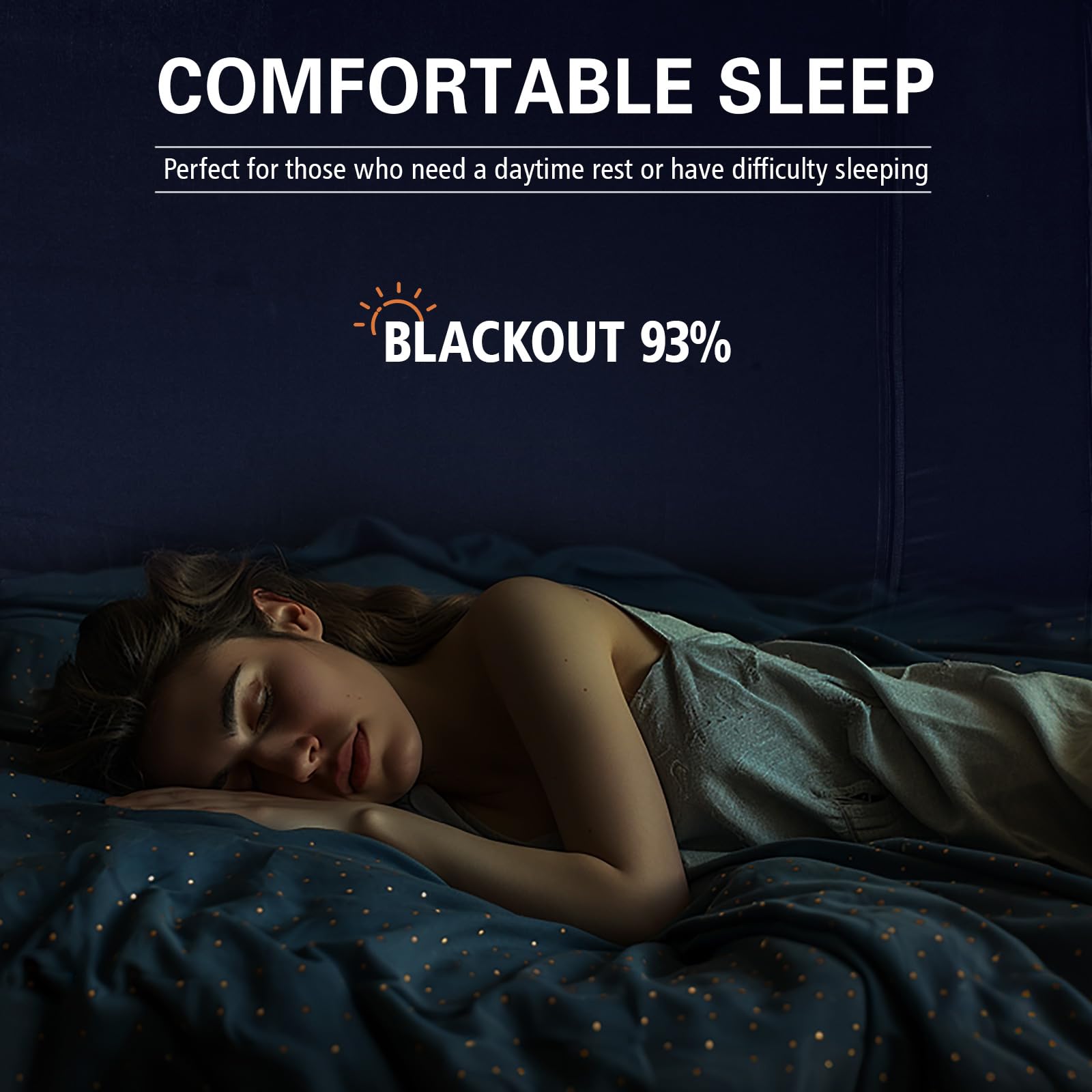 Queen Size Bed Canopy Tent - Portable Blackout Sleeping Tent for Adults & Kids, 93% Light Blocking with 3 Breathable Doors | Perfect for Indoor Camping, Privacy Space, and Cozy Bedroom Retreats