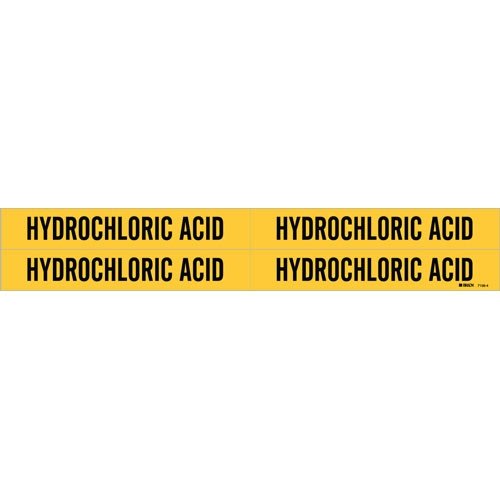 Brady 7156-4, 79244 Self-Sticking Vinyl Pipe Markers (Pack of 50) - Durable Pipe Identification Labels for Plumbing, HVAC & Industrial Use