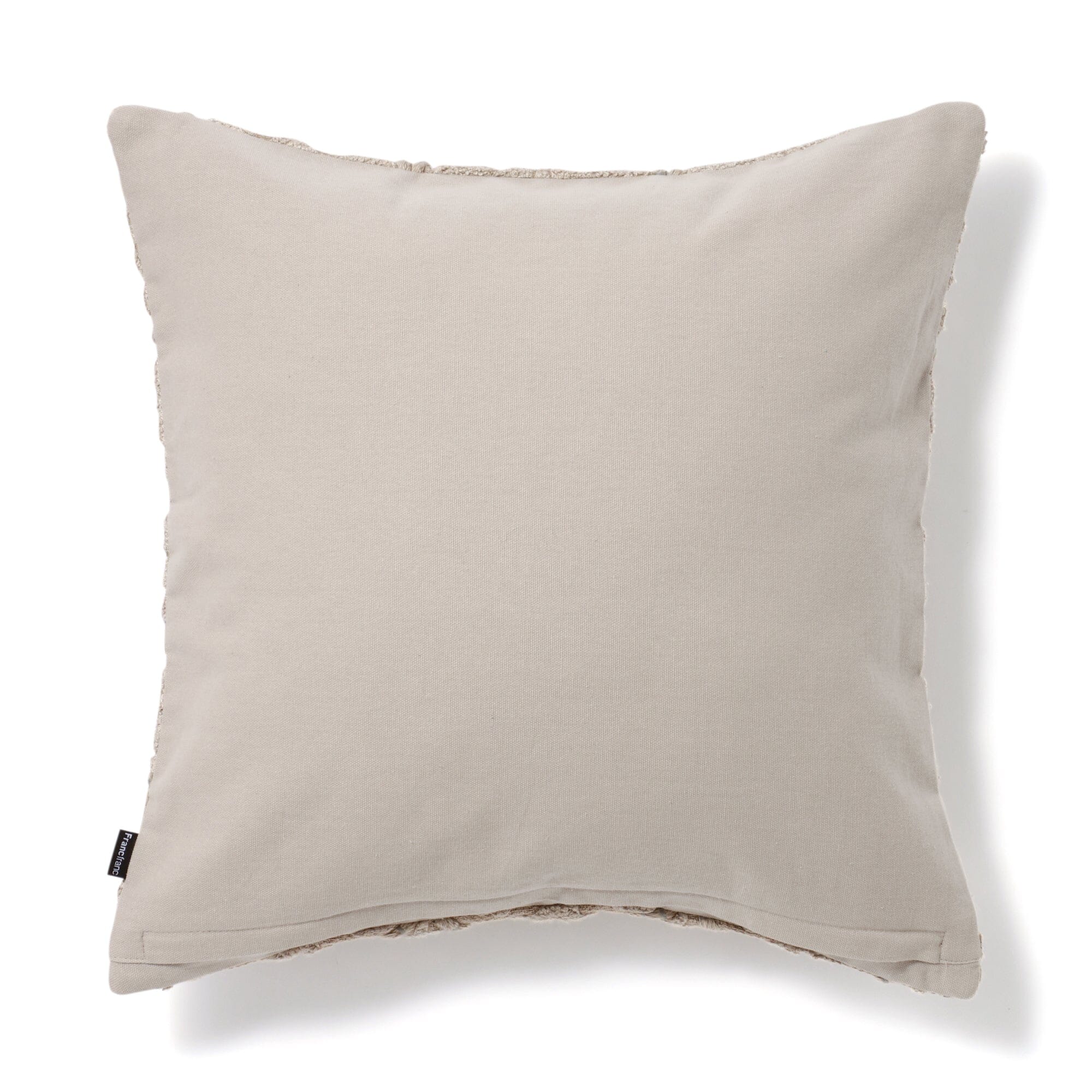Ethnic Embroidered Cushion Cover 18x18 Inches Grey - Bohemian Home Decor for Sofa, Bed, Living Room