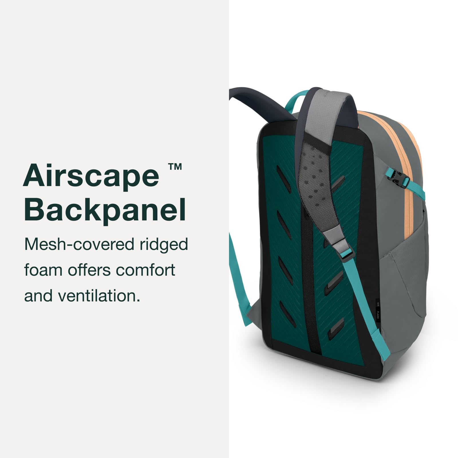 Osprey Flare Laptop Backpack - Water-Resistant 15.6 Inch Laptop Bag with USB Charging Port & Organizer for Work, Travel & Commuting
