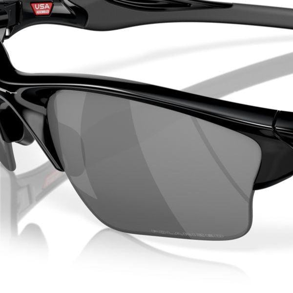 Oakley Half Jacket 2.0 XL Sunglasses - Polished Black Frame with Black Iridium Polarized Lenses (Model 0OO9154 915405) - Ideal for Running, Cycling & Outdoor Sports