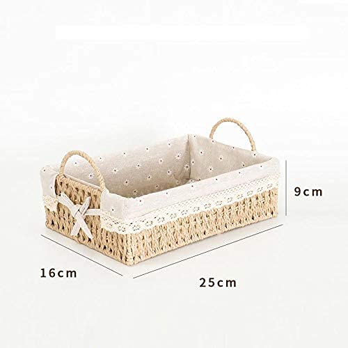 Woven Laundry Hamper & Storage Basket with Handles - Organizer Bin for Home, Toiletries, Stationery, Toys | Perfect for Bedroom, Bathroom & Closet Organization