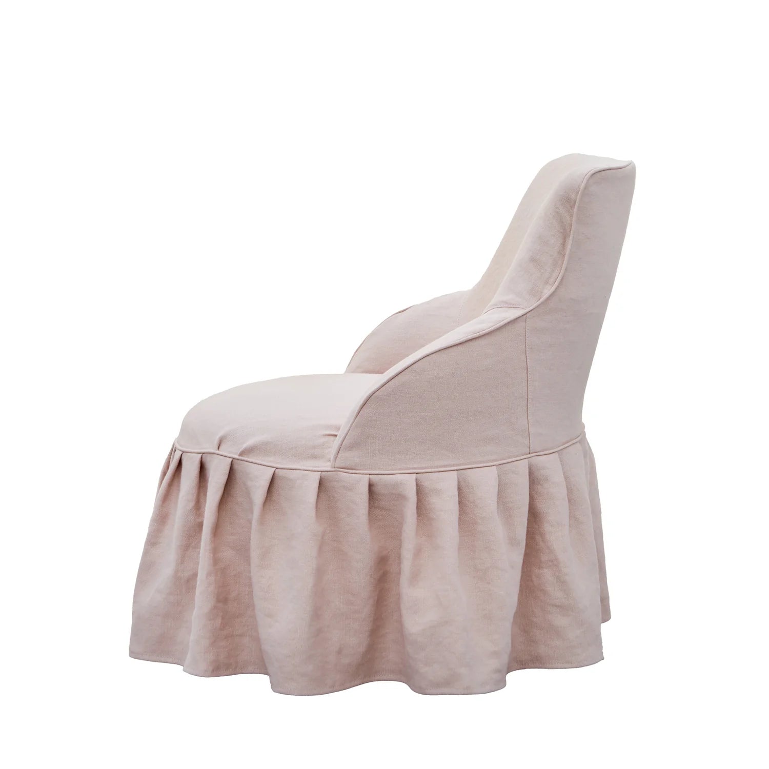 Anna Slipcovered Chair - Comfortable Upholstered Accent Chair with Removable Washable Cover, Perfect for Living Room, Bedroom, or Office