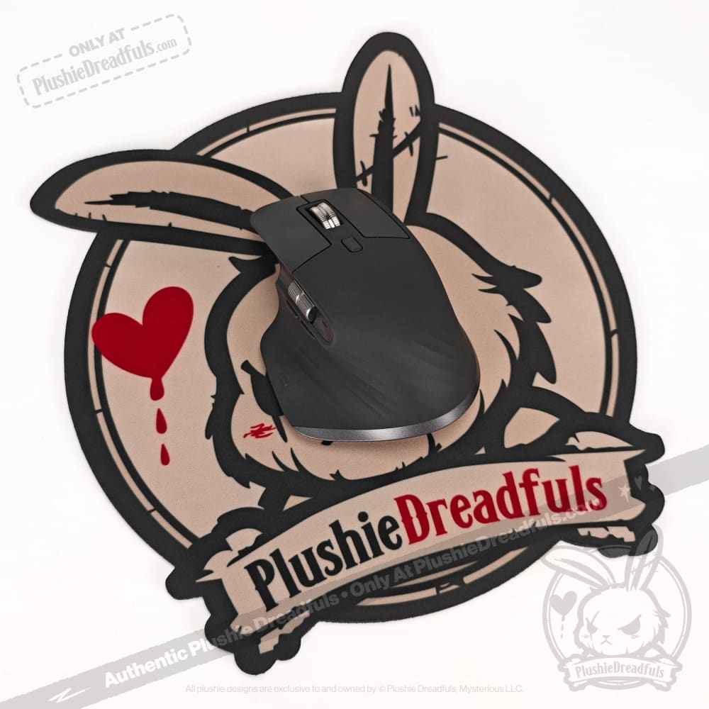Plushie Dreadfuls Logo Gaming Mouse Pad - Soft Non-Slip Surface for PC, Laptop & Office Use - Perfect for Gamers, Graphic Designers & Work from Home