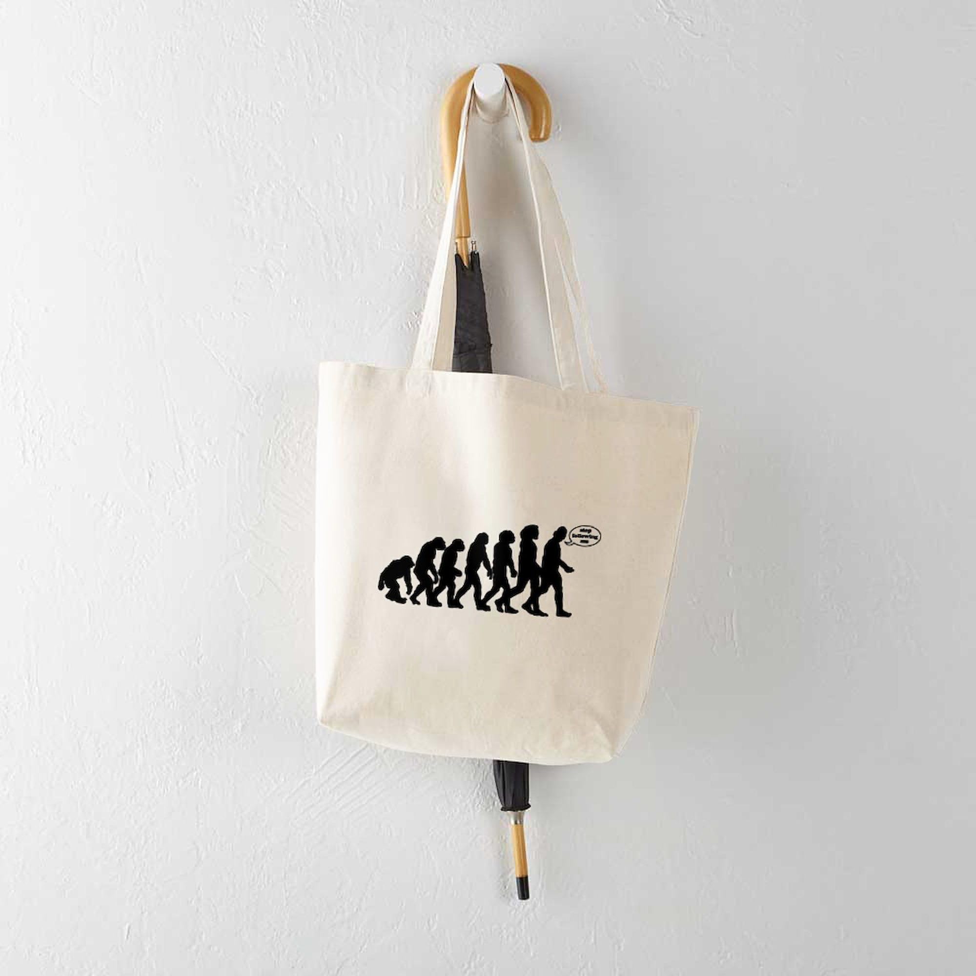 Stop Following Me Tote Bag - Natural Canvas Reusable Shopping Bag for Groceries, Beach & Everyday Use | Eco-Friendly Cotton Tote with Funny Slogan