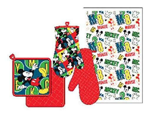 Disney 3-Piece Patriotic Kitchen Set with USA Stars & Stripes Design - Perfect for 4th of July, Memorial Day & American-Themed Parties