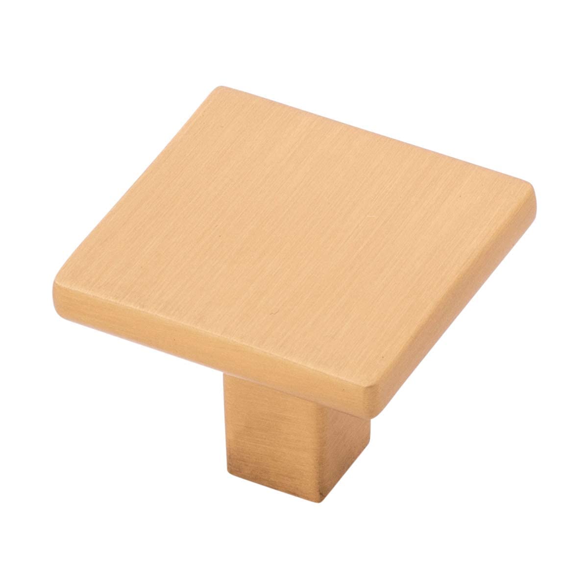 Premium Hickory Hardware Kitchen Cabinet Knobs - 1-1/4 Inch Brushed Golden Brass Drawer Pulls for Cabinets, Dressers & Bathroom Vanities (Skylight Collection) - Perfect for Modern Kitchens, Bathroom Renovations & Furniture Upgrades
