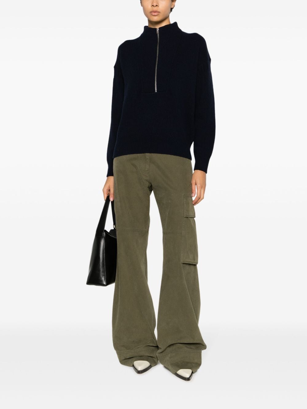 Blue Closed Sweaters for Women - Cozy Winter Knitwear for Casual Wear & Office Outfits