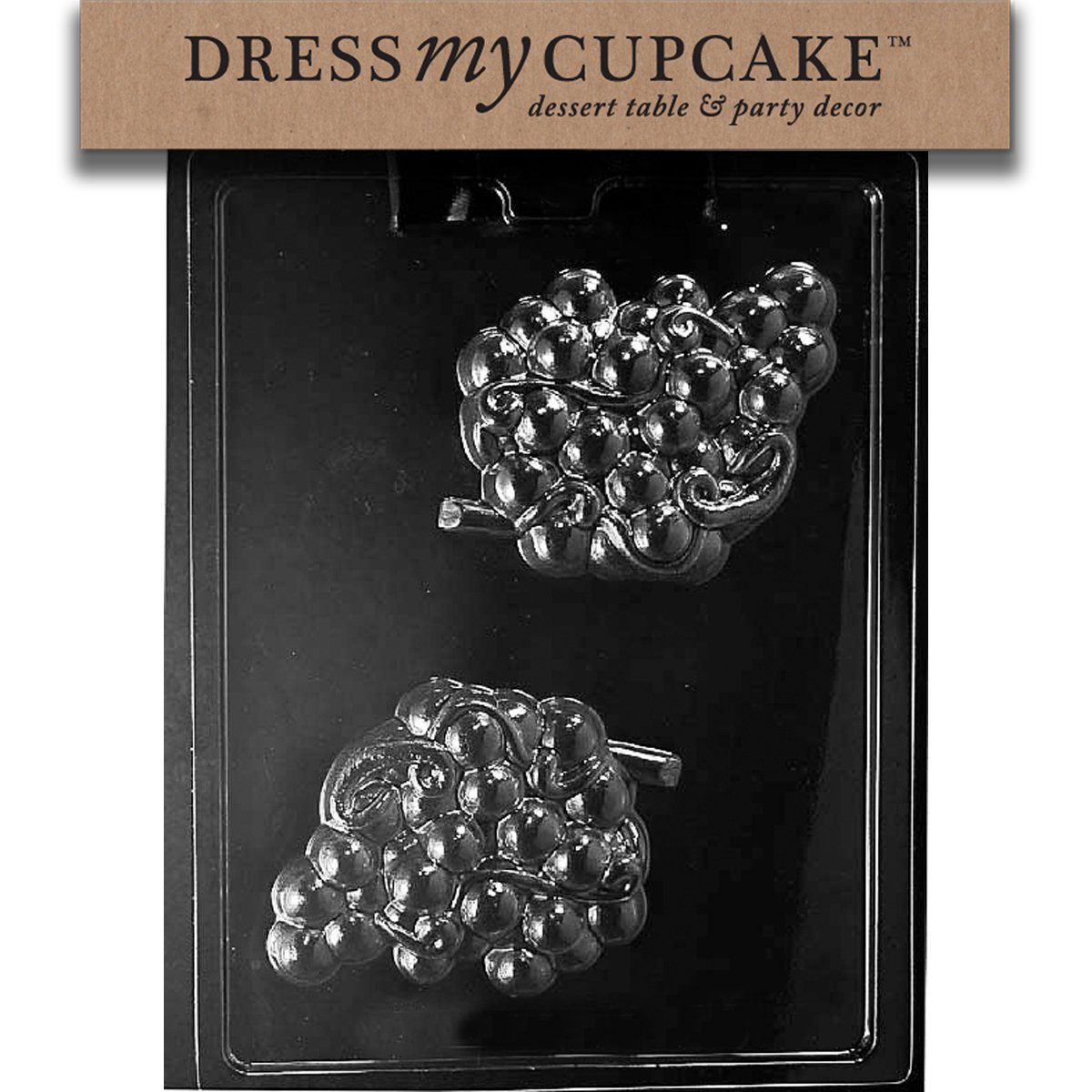 Dress My Cupcake Grape Cluster Chocolate Candy Mold - Premium Silicone Baking Mold for Cupcakes, Candies & DIY Treats - Perfect for Birthday Parties, Holiday Baking & Home Decor