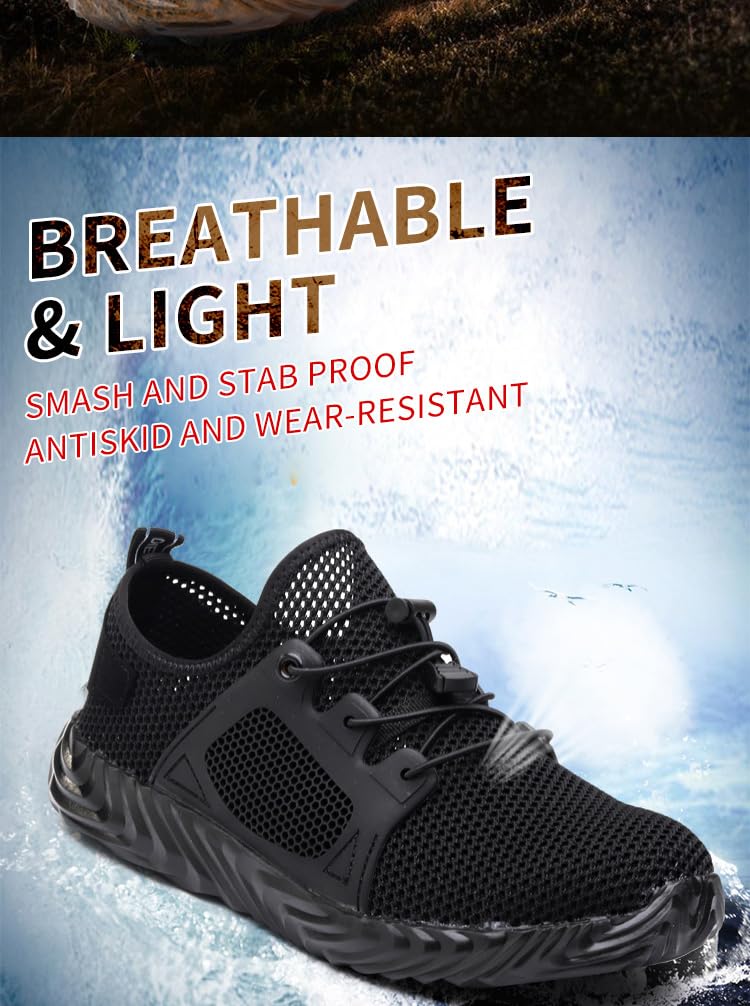 Ryder Indestructible Shoes - Ultra Durable & Comfortable Men's/Women's Sneakers for Outdoor, Work & Everyday Wear