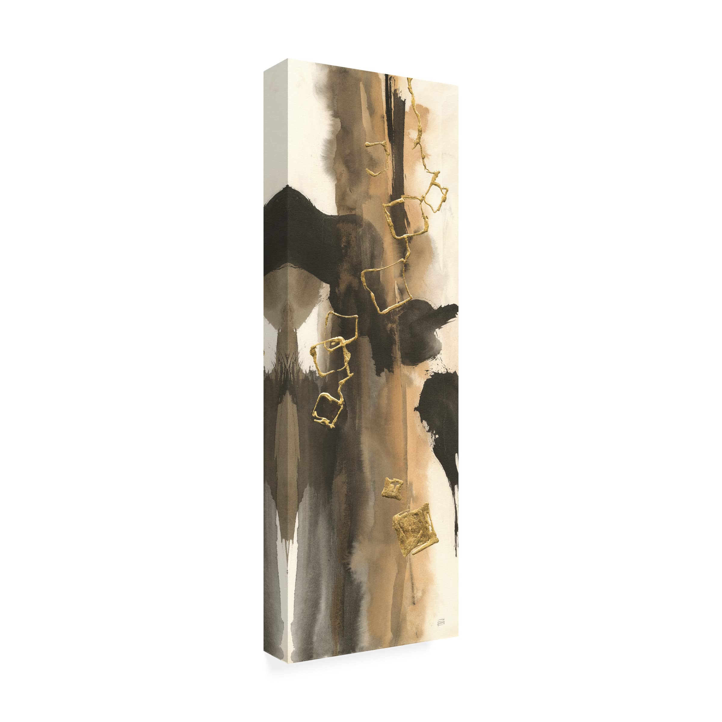 Chris Paschke 'Smoke and Mirrors II' Canvas Wall Art Print - 16x47 Inches, Modern Abstract Home Decor for Living Room, Bedroom & Office | Trademark Fine Art Collection