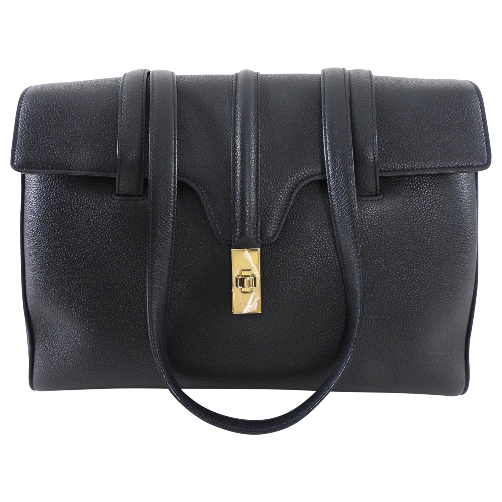 Celine Black Leather Soft Medium 16 Bag - Luxury Designer Handbag for Women | Perfect for Work, Travel & Everyday Use