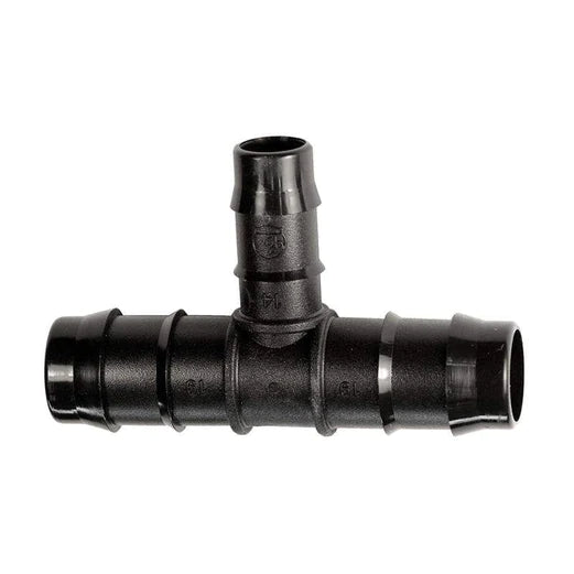 Antelco 25mm Barbed Reducing Tees with 14mm Branch for 16mm OD Dripline/Bioline - Irrigation Fittings for Garden, Farm, and Greenhouse Watering Systems (Carton Only)
