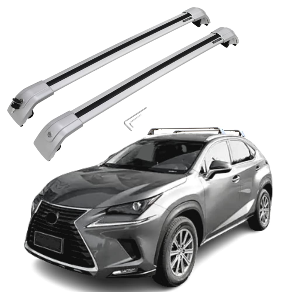 **Durable Aluminum Roof Rack Cross Bars for Lexus NX 2015-2021 – Heavy-Duty Replacement for Cargo Carrier, Luggage, Kayak, Canoe, Bike, Snowboard & Ski – Perfect for Road Trips & Outdoor Adventures**