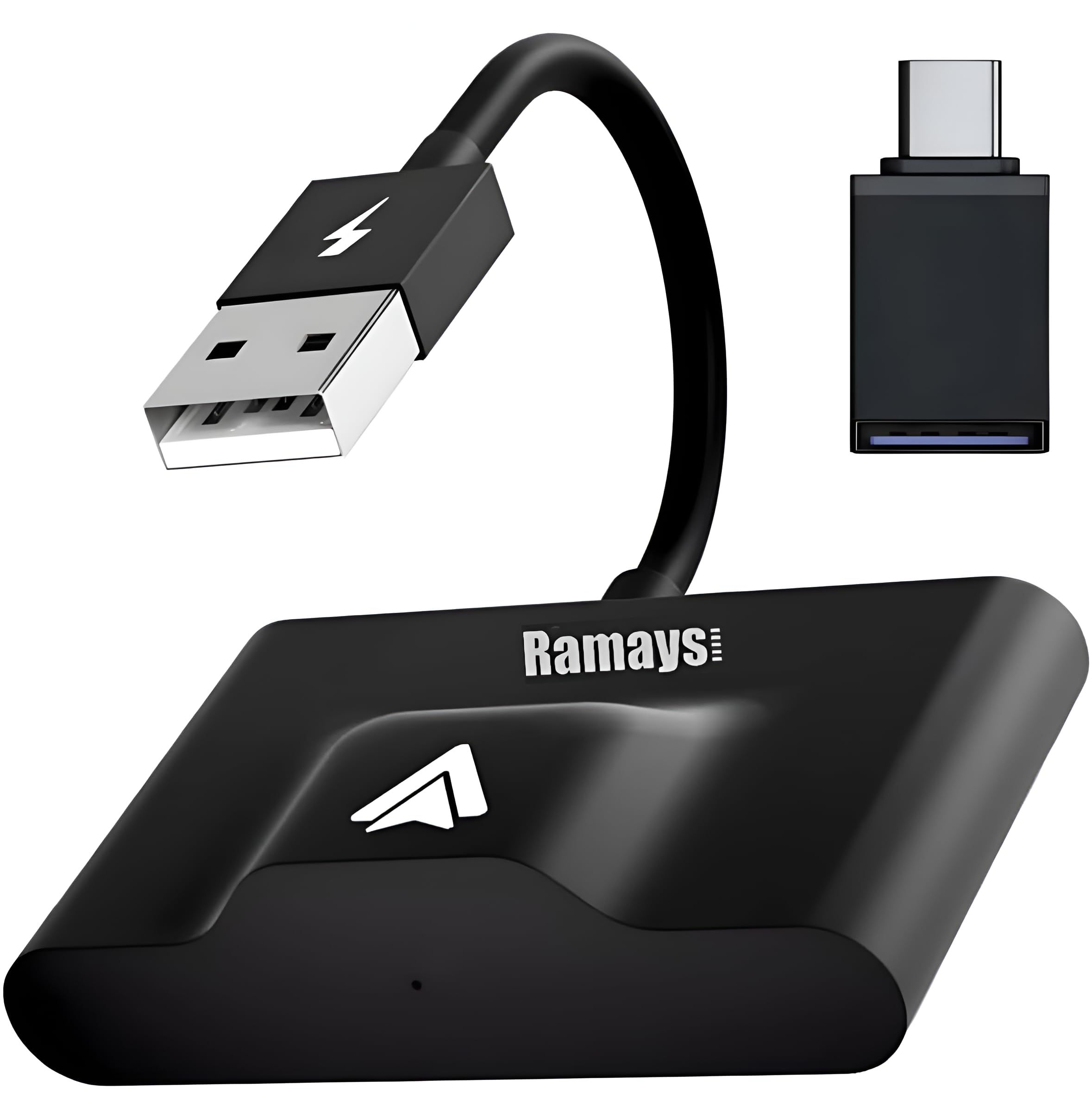 Ramay Wireless Android Auto Adapter - Plug & Play OEM Factory Wired Android Auto Car Dongle for Android Phones | Converts Wired to Wireless | Easy Setup | Perfect for Commuting, Road Trips & Hands-Free Driving