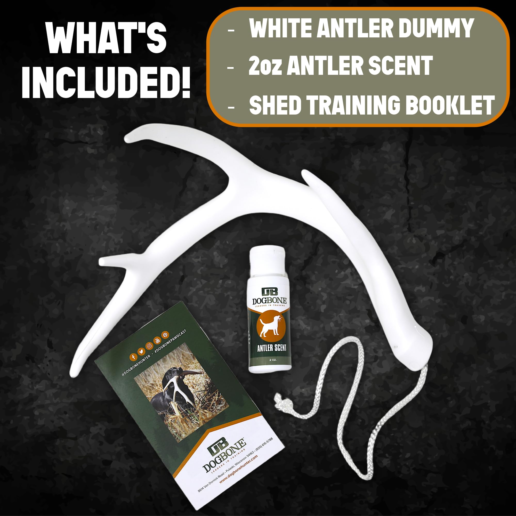 DogBone Shed Dog Training System - Professional Hunting Dog Training Kit with Scent Training Tools & Accessories | Durable Dog Toys for Scent Work, Tracking Practice & Hunting Dog Training | Perfect for Outdoor Adventures & Field Training