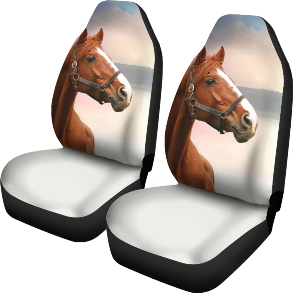 Premium Horse Print Car Seat Covers - Universal Fit for Cars, Trucks & SUVs - Stylish Equestrian Design for Auto Interior Protection - Perfect for Horse Lovers & Western Theme Vehicles