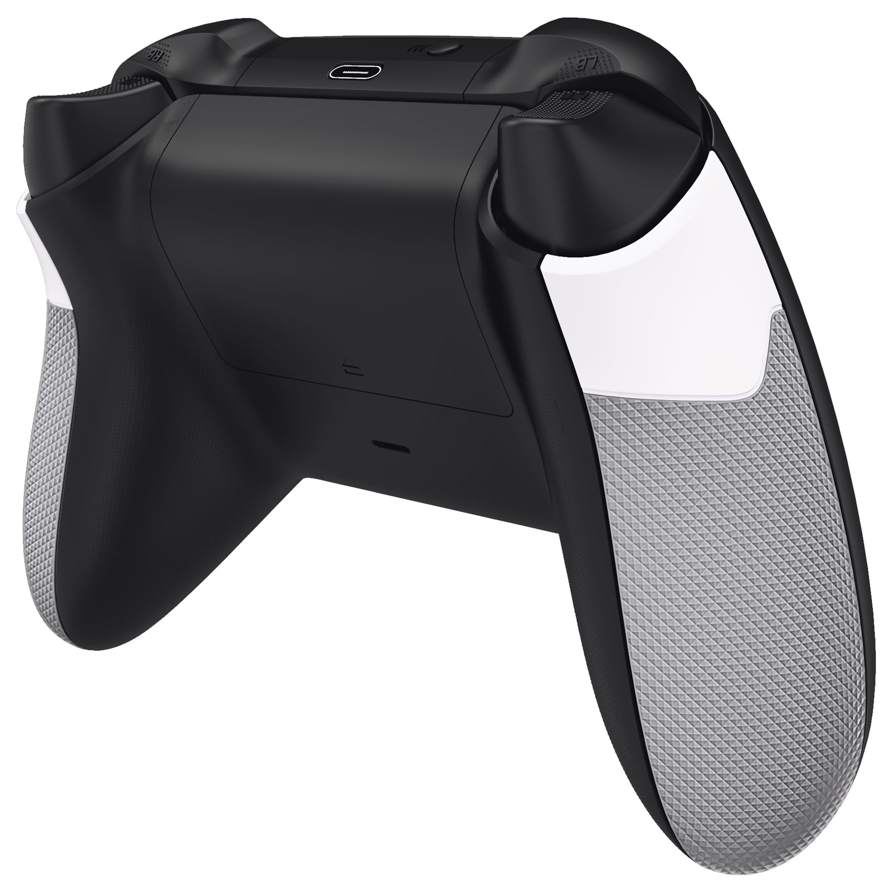 eXtremeRate Rubberized Grip Case & Side Shell Cover for Xbox Series X/S Controller - DIY Replacement for Xbox Core Controller Model 1914 (White Gray) - Perfect for Gaming, Streaming & Competitive Play - NOT Included Controller