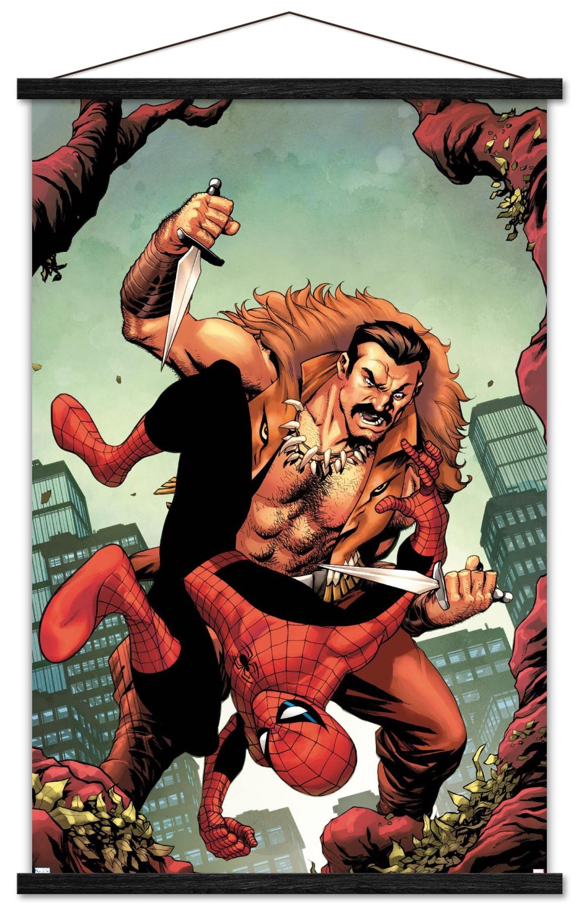 Marvel Comics Spider-Man vs Kraven The Hunter Wall Poster - Premium 22.375