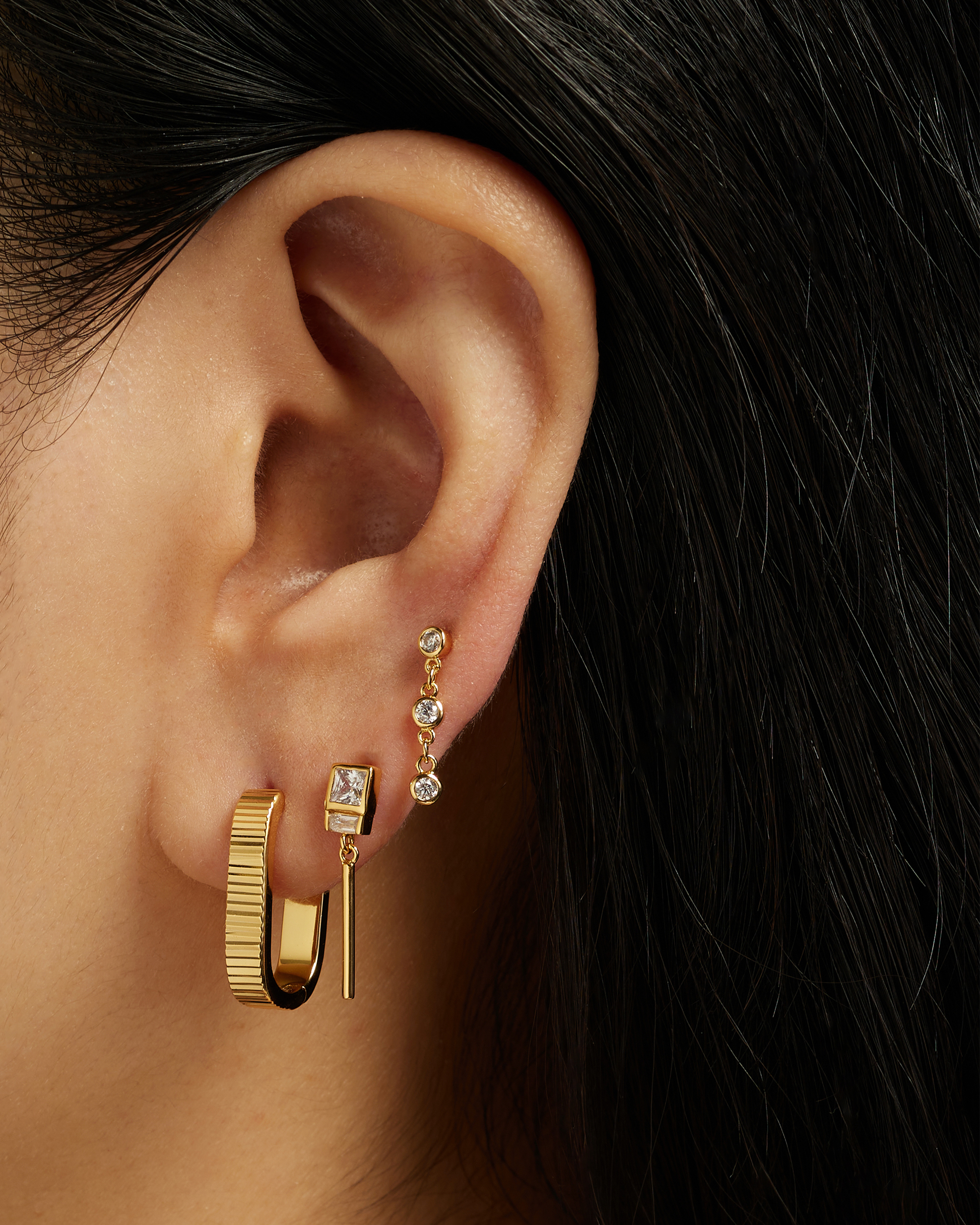 Malorie Textured Hoops - Trendy Gold & Silver Hoop Earrings for Women | Perfect for Everyday Wear, Parties & Special Occasions