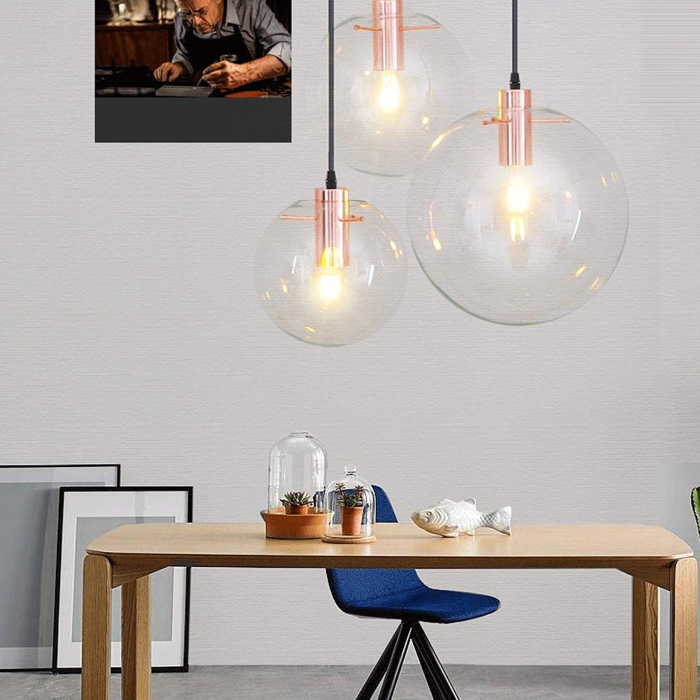 Modern LED Chandeliers - Crystal Glass Ball Ceiling Pendant Lights with High Light Transmission, Luxury Suspension Lamps for Living Room, Dining Room, Bedroom - Nordic Postmodern Home Decor & Art Lighting Fixture